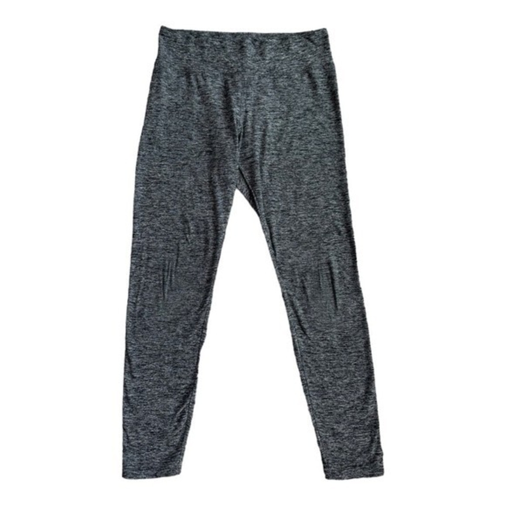 Express Women's Heather Gray Activewear Capri Leggings M Cropped Stretch VG